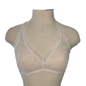 Victoria's Secret Nude Lace Bralette Small